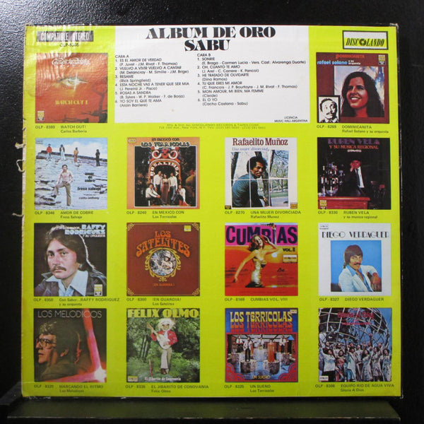 Sabu - Album De Oro LP VG+ OLP-8305 USA 1976 Vinyl Record - Shuga Records