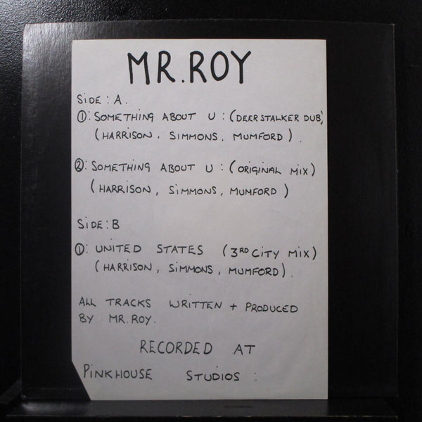 Mr. Roy - Something About U 12" VG+ MRR-013 UK 1994 Vinyl Record - Shuga Records