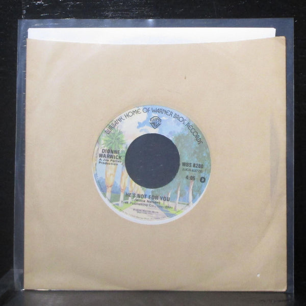Dionne Warwick - I Didn't Mean To Love You 7" Mint- Vinyl 45 WBS 8280 USA 1976 - Shuga Records