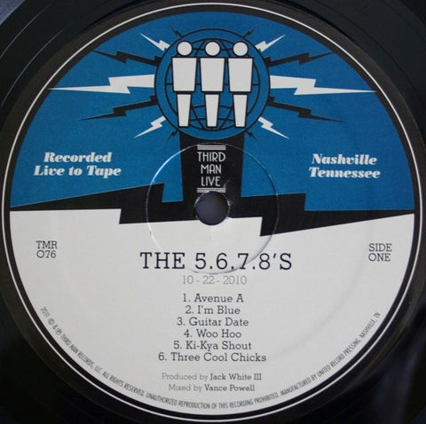 The 5.6.7.8.'s – Live At Third Man Records - New LP Record 2011 Third Man USA Vinyl - Rock & Roll / Rockabilly