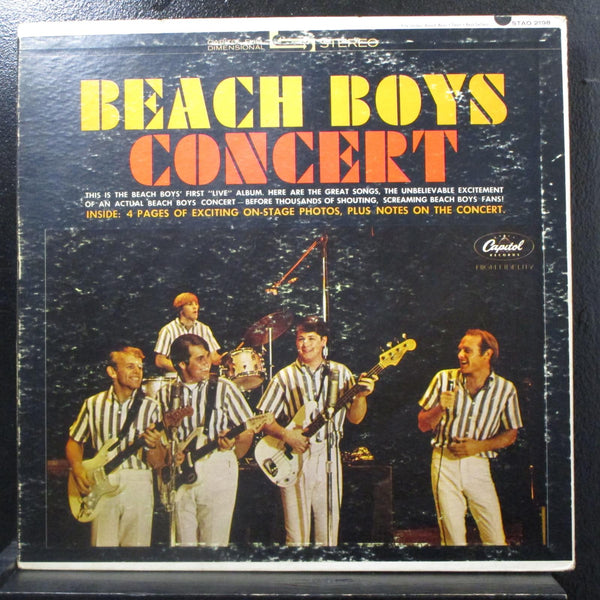 The Beach Boys - Concert - VG+ LP Record 1964 Capitol USA Original Vinyl & Insert - Pop Rock / Surf Rock - Shuga Records
