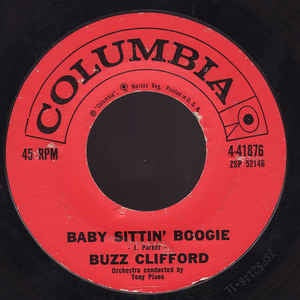 Buzz Clifford- Baby Sittin' Boogie / Driftwood- VG+ 7" Single 45RPM- 1960 Columbia USA- Rock/Pop/Novelty
