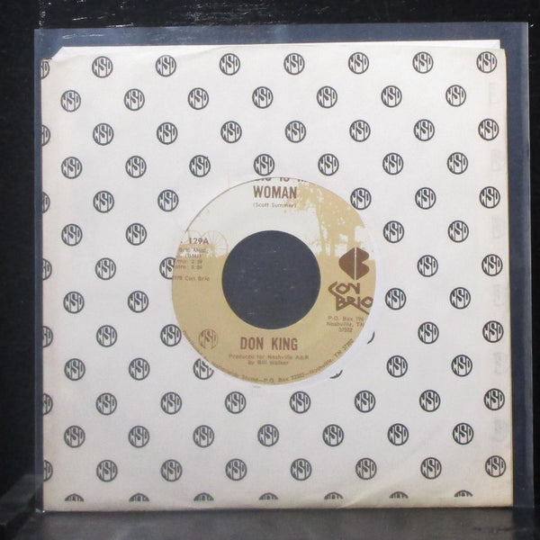 Don King - Music Is My Woman / Drinkin' In Texas 7" Mint- Vinyl 45 BK 129 USA - Shuga Records