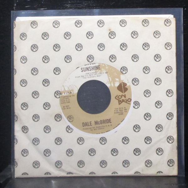 Dale McBride - I'm Saving Up Sunshine 7" Mint- Vinyl 45 Con Brio CBK 117 USA - Shuga Records