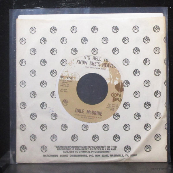 Dale McBride - I'm Saving Up Sunshine 7" Mint- Vinyl 45 Con Brio CBK 117 USA - Shuga Records
