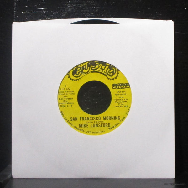 Mike Lunsford - Snake River Canyon 7" Mint- Vinyl 45 Gusto GO 122 USA 1974 - Shuga Records