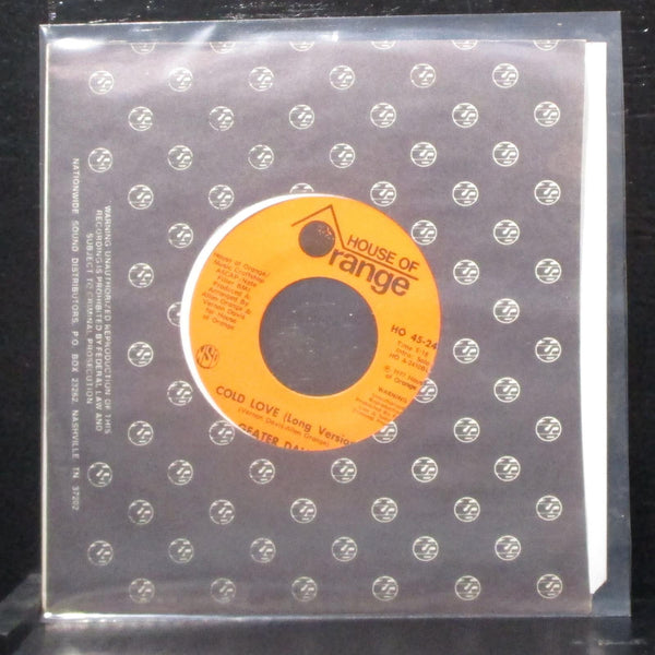 Geater Davis - Cold Love 7" Mint- Vinyl 45 HO 45-2410 USA 1977 - Shuga Records