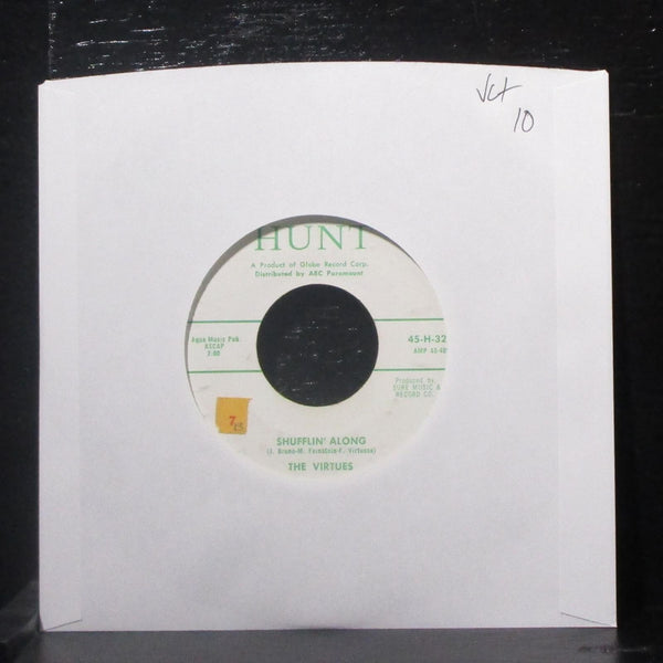 The Virtues - Flippin' In / Shufflin' Along 7" VG+ Vinyl 45-H-327 Hunt USA 1959 - Shuga Records
