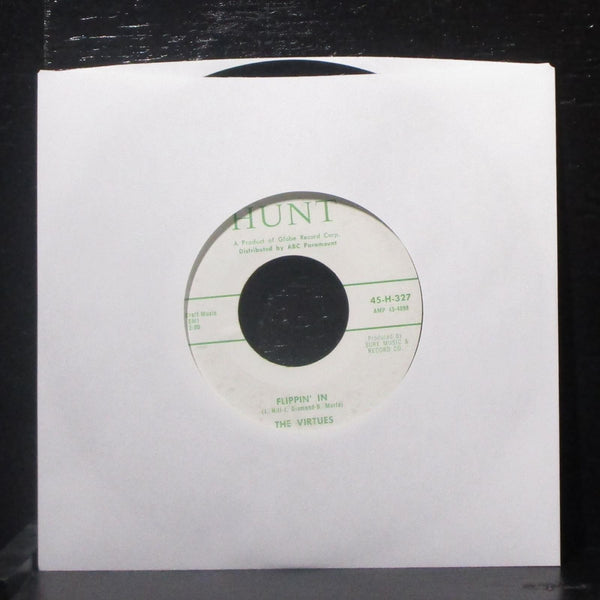 The Virtues - Flippin' In / Shufflin' Along 7" VG+ Vinyl 45-H-327 Hunt USA 1959 - Shuga Records