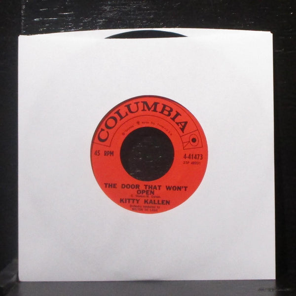 Kitty Kallen - The Door That Won't Open 7" VG+ Vinyl 45 Columbia 4-41473 USA - Shuga Records