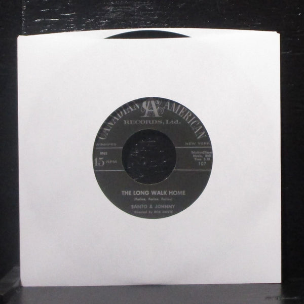 Santo & Johnny - Tear Drop / The Long Walk Home 7" VG+ Vinyl 45 107 USA 1959 - Shuga Records