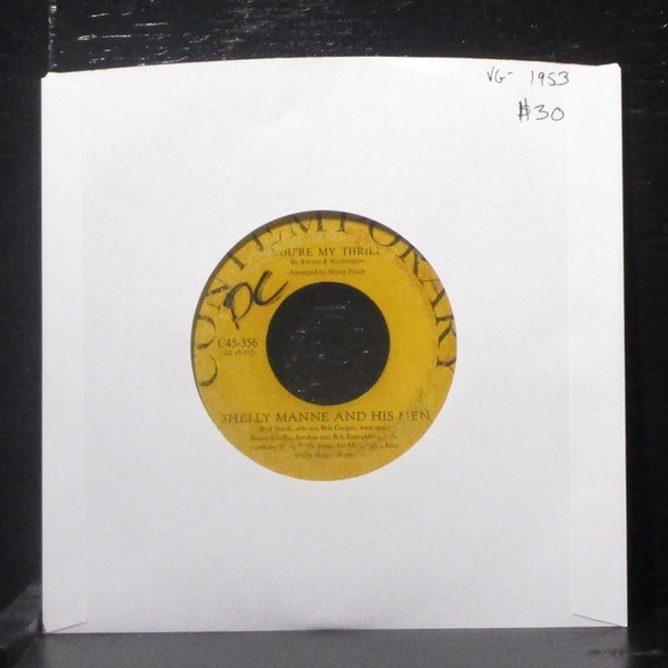 Shelly Manne & His Men - You're My Thrill / Afrodesia 7" VG- Vinyl 45 C45-356 - Shuga Records