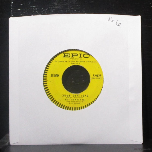 Roy Hamilton - Cuban Love Song / Without A Song 7" VG Vinyl 45 Epic 5-9125 USA - Shuga Records
