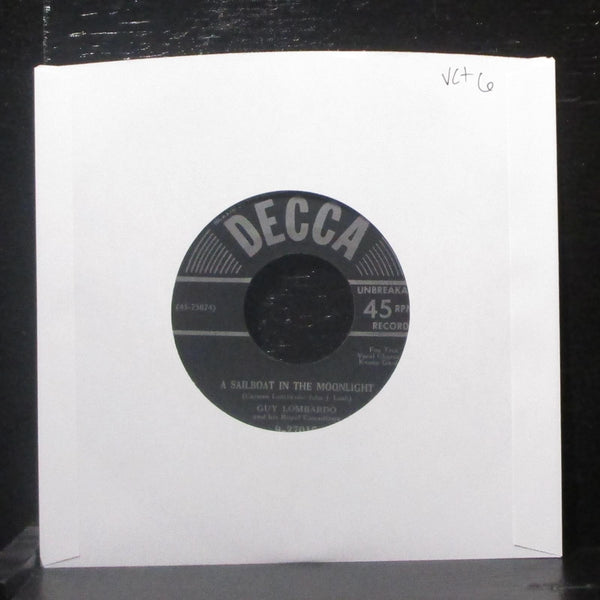 Guy Lombardo - A Sailboat In The Moonlight / Boo Hoo 7" VG+ Vinyl 45 9-27015 - Shuga Records