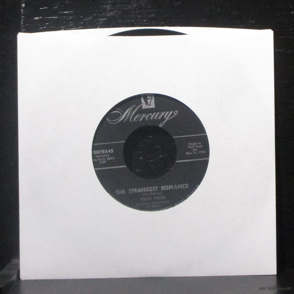 Patti Page - Allegheny Moon / Strangest Romance 7" VG+ Vinyl 45 Mercury 70878X45 - Shuga Records