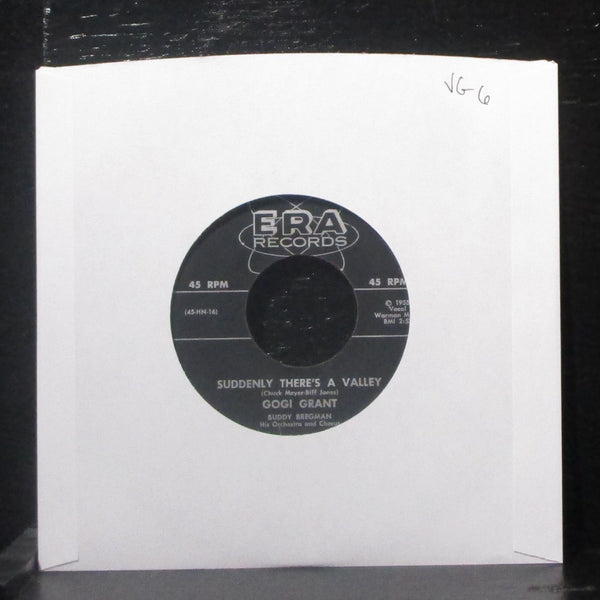 Gogi Grant - Suddenly There's A Valley / Love Is 7" VG+ Vinyl 45-1003 ERA 1955 - Shuga Records