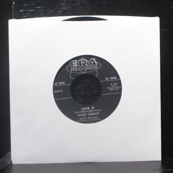 Gogi Grant - Suddenly There's A Valley / Love Is 7" VG+ Vinyl 45-1003 ERA 1955 - Shuga Records