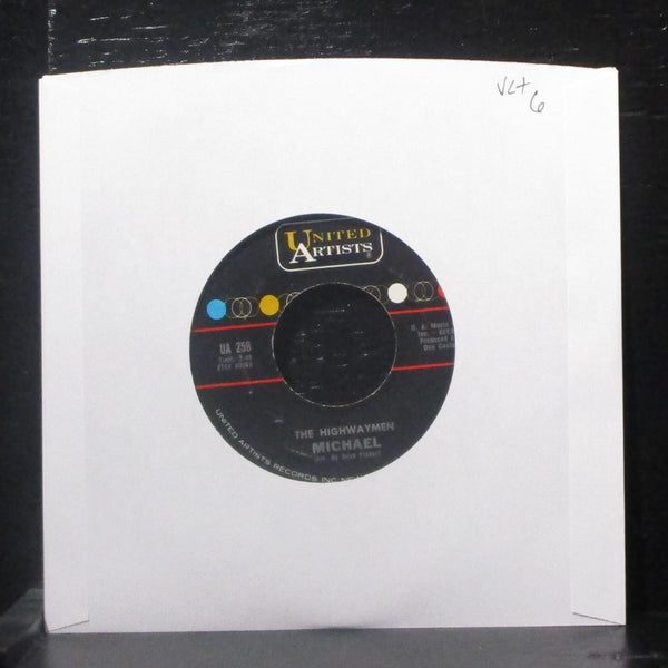 The Highwaymen - Michael / Santiano 7" VG+ Vinyl 45 UA 258 USA 1961 - Shuga Records