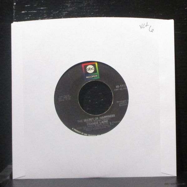 Frankie Laine - The Secret Of Happiness 7" VG+ Vinyl 45-11174 ABC USA 1969 - Shuga Records