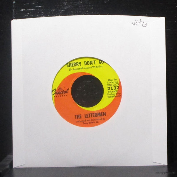 The Lettermen - Sherry Don't Go / Never My Love 7" VG+ Vinyl 45 Capitol 2132 - Shuga Records