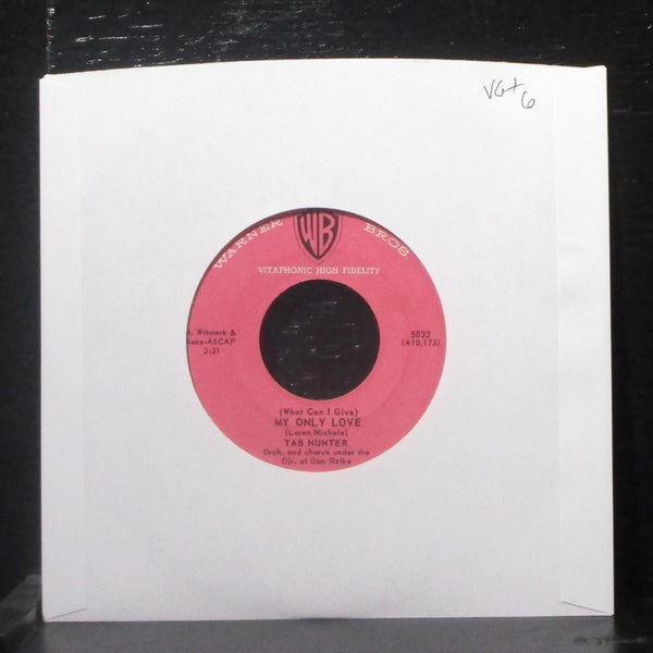 Tab Hunter - My Only Love / I'll Be With You 7" VG+ Vinyl 45 WB 5032 USA 1959 - Shuga Records
