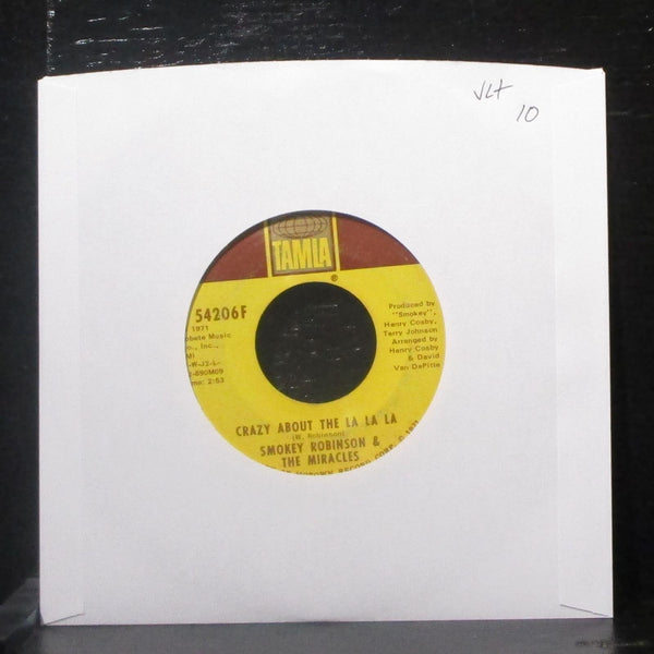 Smokey Robinson - Crazy About The La La La 7" VG+ Vinyl 45 Tamla T 54206F USA - Shuga Records