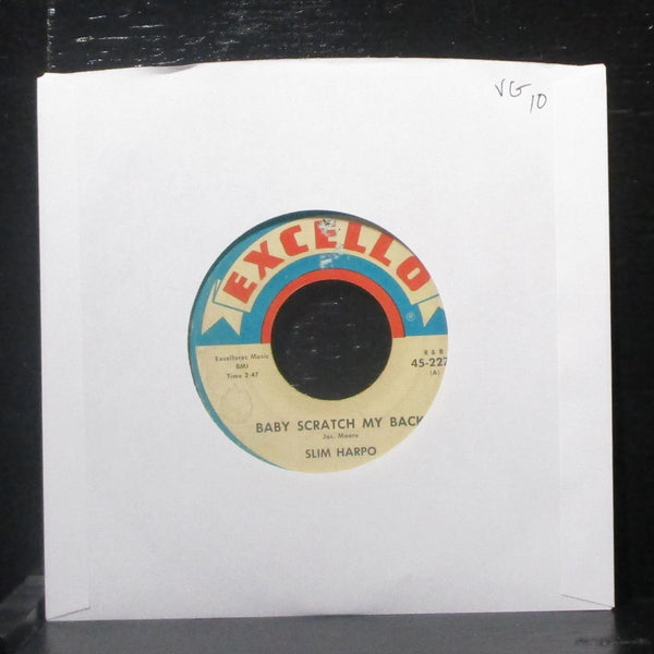Slim Harpo - Baby Scratch My Back 7" VG Vinyl 45 Excello 45-2273 USA 1966 - Shuga Records