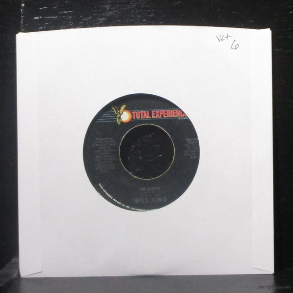 Will King - I'm Sorry 7" VG+ Vinyl 45 Total Experience TES1-2417 USA 1985 - Shuga Records