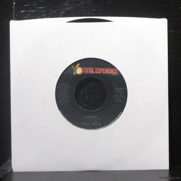 Will King - I'm Sorry 7" VG+ Vinyl 45 Total Experience TES1-2417 USA 1985 - Shuga Records