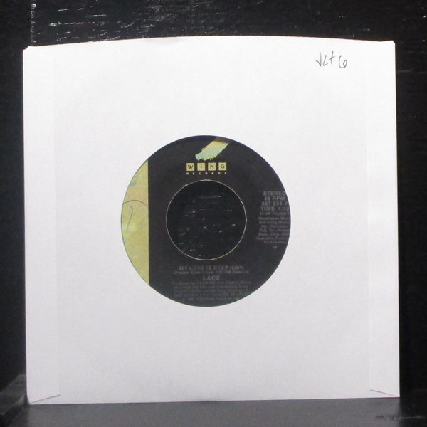 Lace - My Love Is Deep 7" VG+ Vinyl 45 Wing Records 887 024-7 USA 1987 - Shuga Records