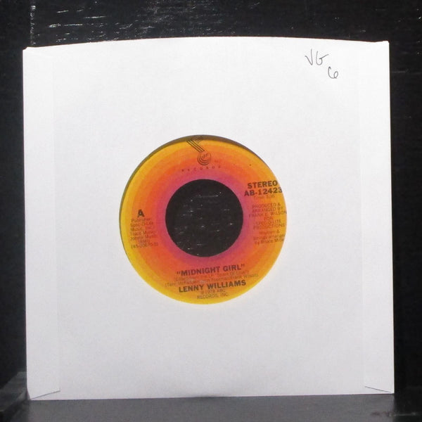 Lenny Williams - Midnight Girl / I Still Reach Out To You 7" VG Vinyl 45 AB12423 - Shuga Records
