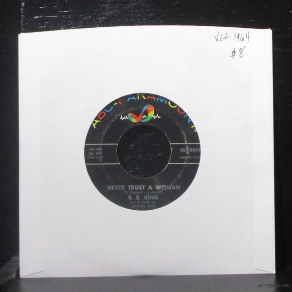 B.B. King - Never Trust A Woman / Worryin' Blues 7" VG+ Vinyl 45-10599 ABC 1964 - Shuga Records