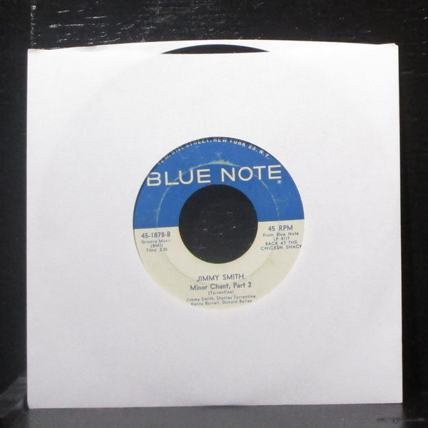 Jimmy Smith - Minor Chant 7" VG+ Vinyl 45 Blue Note 45-1878 USA 1960 - Shuga Records
