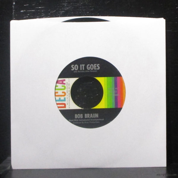 Bob Braun - Till Death Do Us Part / So It Goes 7" VG+ Vinyl 45 Decca 31355 USA - Shuga Records