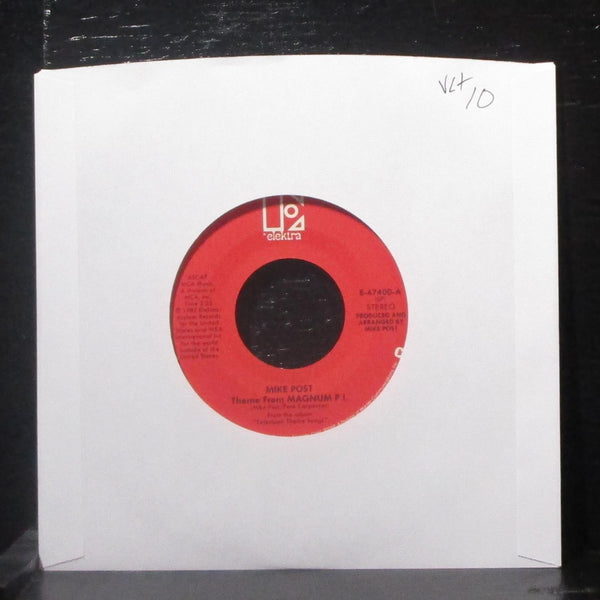 Mike Post - Theme From Magnum P.I. / Gumbus Red 7" VG+ Vinyl 45 Elektra E-47400 - Shuga Records