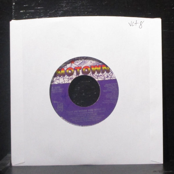 Gerald Alston - Take Me Where You Want To 7" VG+ Vinyl 45 Motown MOT-1951 - Shuga Records