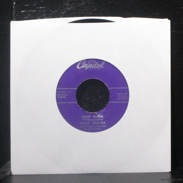 Frank Sinatra - Mr. Success / Sleep Warm 7" VG+ Vinyl 45 Capitol F4070 USA 1958 - Shuga Records