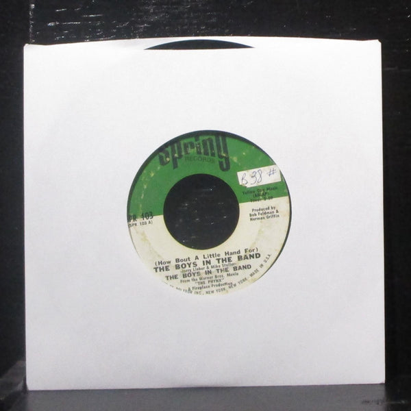 Boys In The Band - Boys In The Band / Sumpin Heavy 7" VG+ Vinyl 45 SPR 103 - Shuga Records
