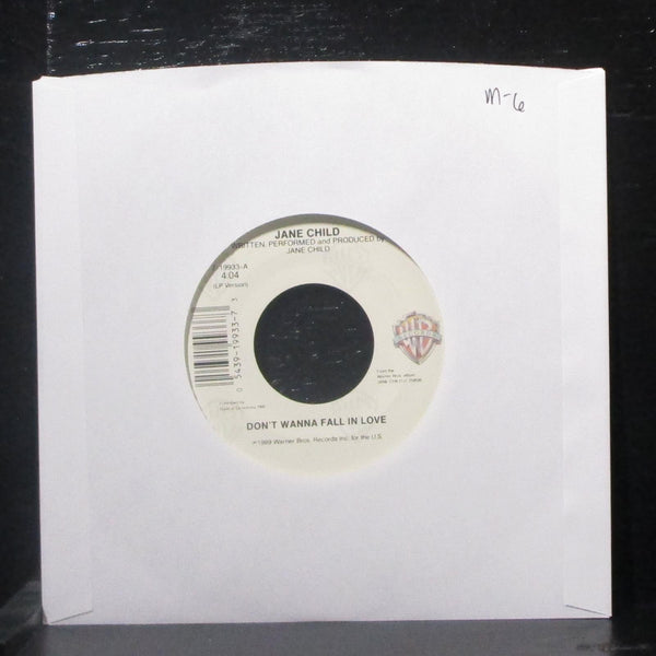 Jane Child - Don't Wanna Fall In Love 7" Mint- Vinyl 45 WB 7-19933 USA 1990 - Shuga Records