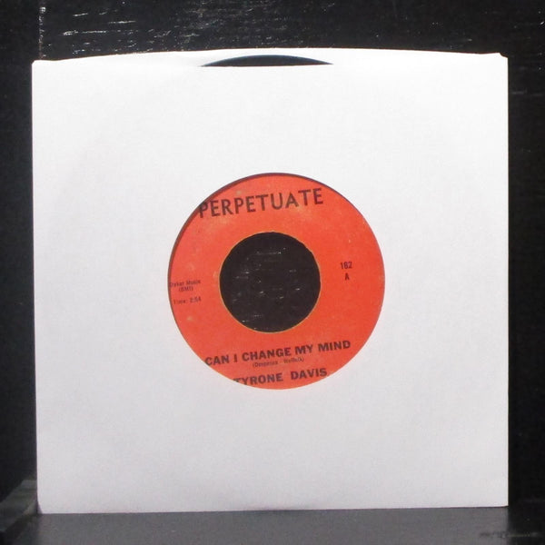 Tyrone Davis - Turn Back The Hands Of Time 7" VG Vinyl 45 Perpetuate 162 - Shuga Records