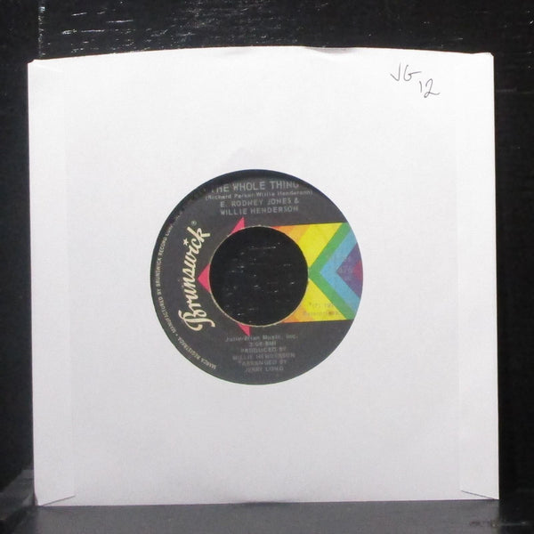 E. Rodney Jones & Willie Henderson - The Whole Thing 7" VG Vinyl 45 Brunswick - Shuga Records