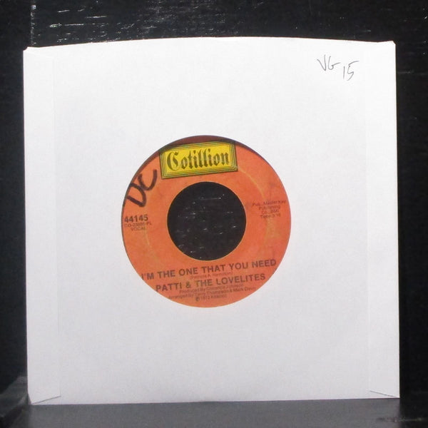 Patti & The Lovelites - Love Bandit 7" VG Vinyl 45 Cotillion 44145 USA 1972 - Shuga Records