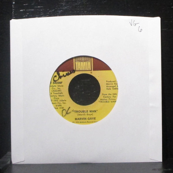 Marvin Gaye - Trouble Man / Don't Mess With Mister "T" 7" VG Vinyl 45 T 54228F - Shuga Records
