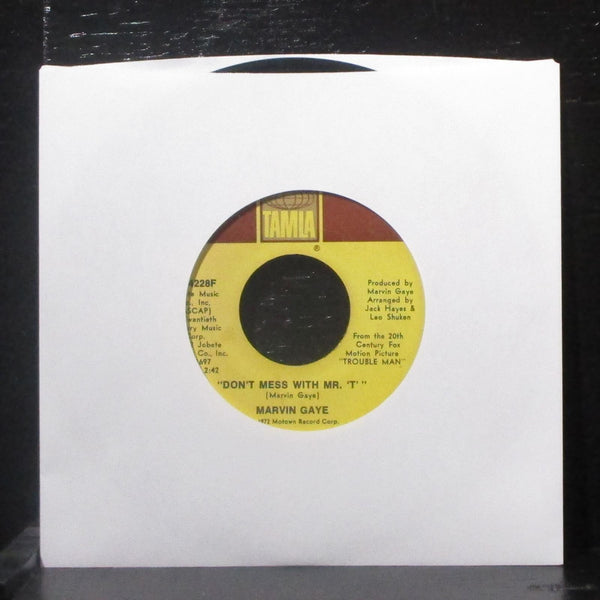 Marvin Gaye - Trouble Man / Don't Mess With Mister "T" 7" VG Vinyl 45 T 54228F - Shuga Records