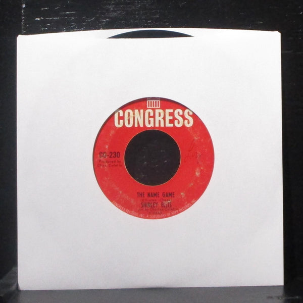 Shirley Ellis - Name Game / Whisper To Me Wind 7" VG Vinyl 45 Congress CG-230 - Shuga Records