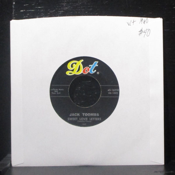 Jack Toombs - Sweet Love Letters / What's He Got 7" VG+ Vinyl 45-16218 Dot 1960 - Shuga Records