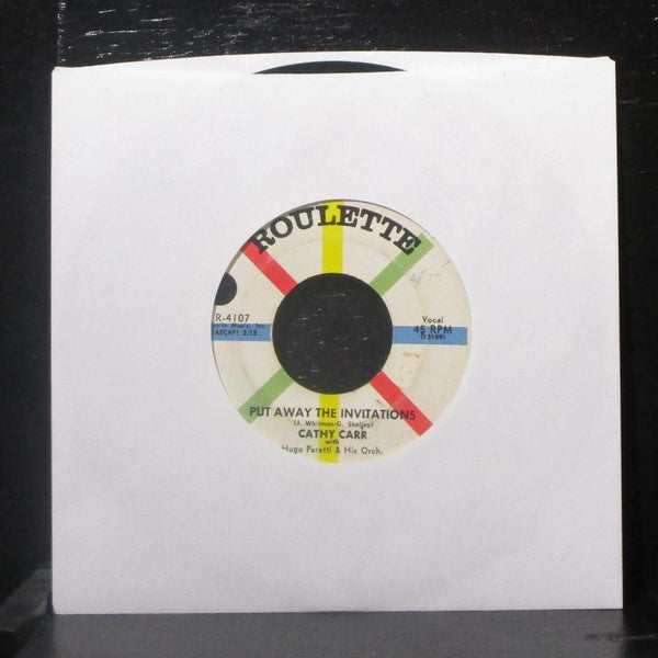 Cathy Carr & Hugo Peretti - To Know Him Is To Love Him 7" VG+ Vinyl 45 R-4107 - Shuga Records
