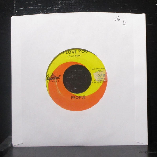People - I Love You / Somebody Tell Me My Name 7" VG Vinyl 45 Capitol 2078 USA - Shuga Records