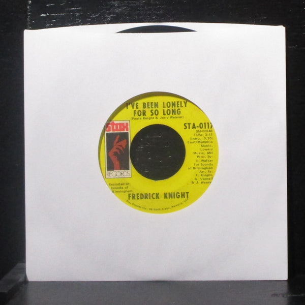Fredrick Knight - Lean On Me / I've Been Lonely For So Long 7" VG Vinyl 45 Stax - Shuga Records