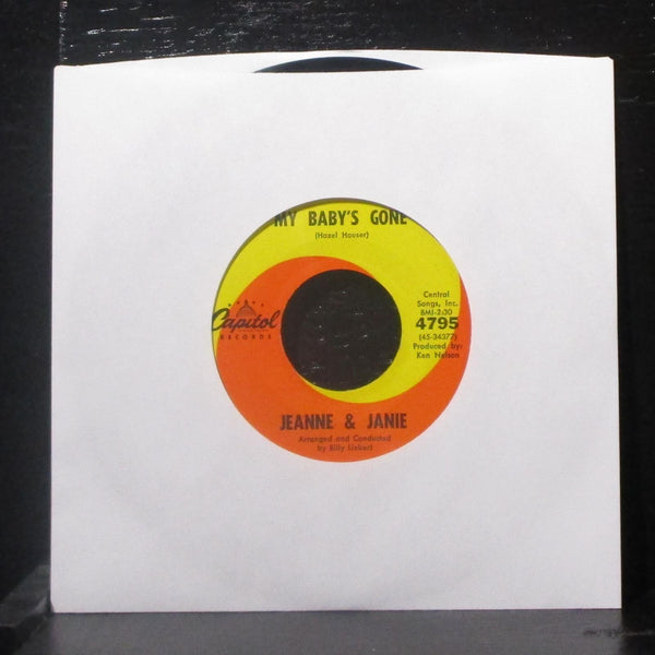 Jeanne & Janie - Long Week-End / My Baby's Gone 7" VG+ Vinyl 45 Capitol 4795 USA - Shuga Records